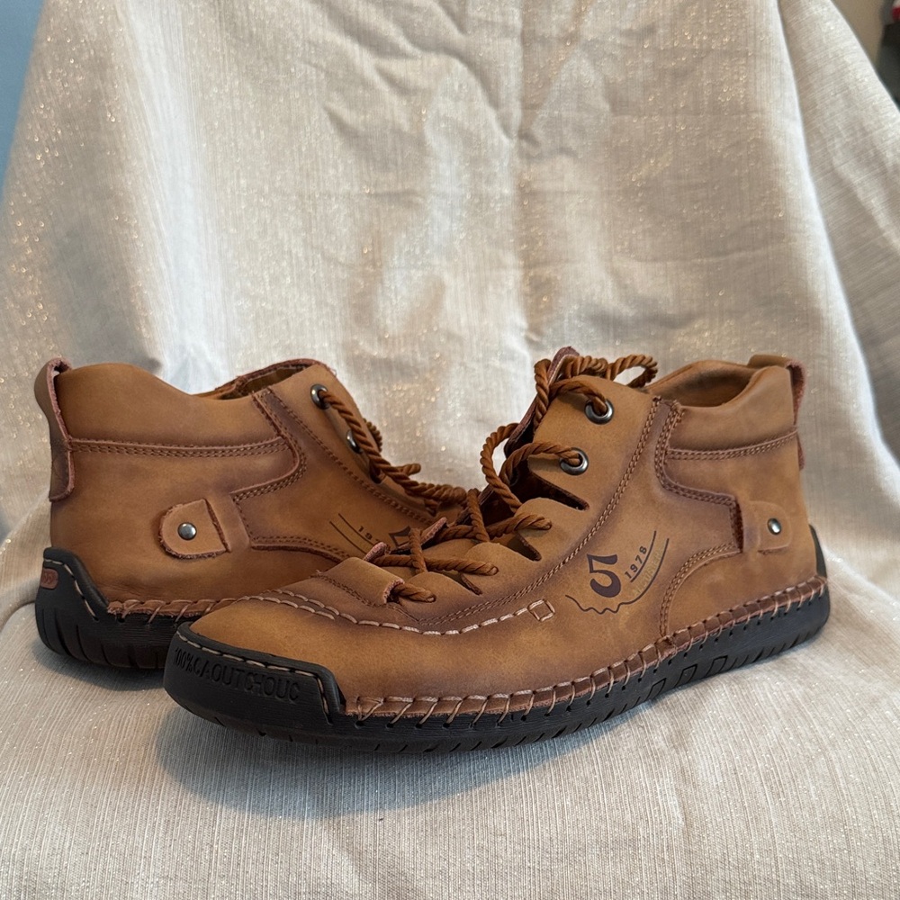 Mens Alcubieree Accupuncture Shoes  Brown Leather Sz 11